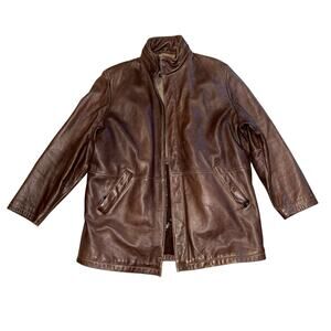 Wilsons Leather Pelle Studio Thinsulate Ultra Insulation Jacket Brown Size XL